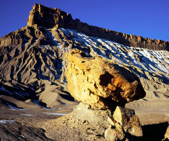 Early morning light on Factory Butte