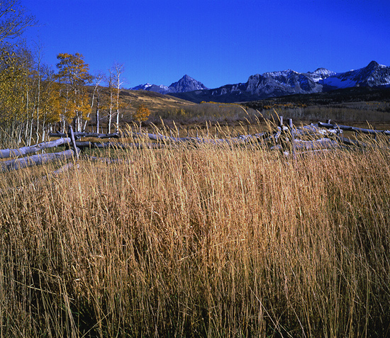 Split Rail Fence and the Sneffels Range.