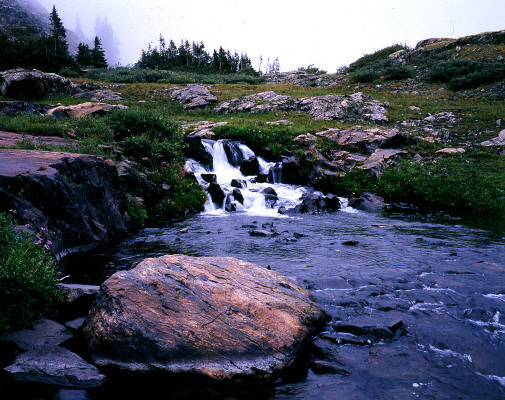 Outflow cascade from Lower Mohawk Lake