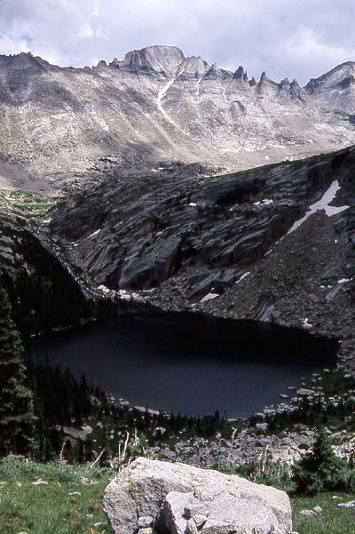 Balck Lake from the west side slopes