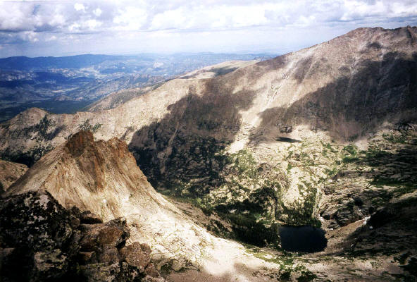 McHenry's Peak summit view to Black Lake