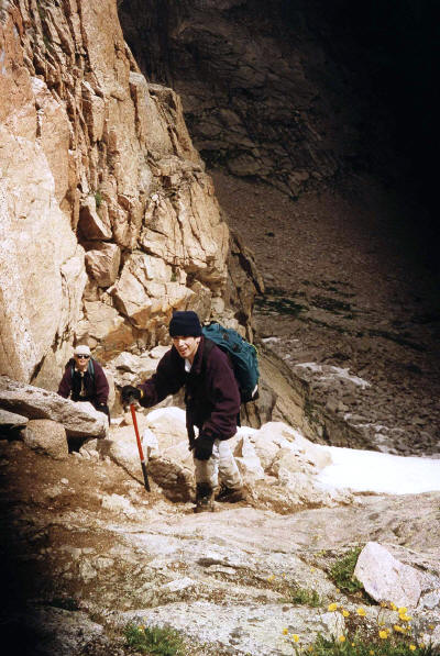 Topping out at Stone Man Pass