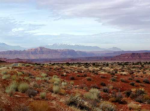 Highway 95 approaching Hite, UT