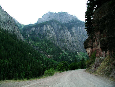 Yankee Boy Basin access road