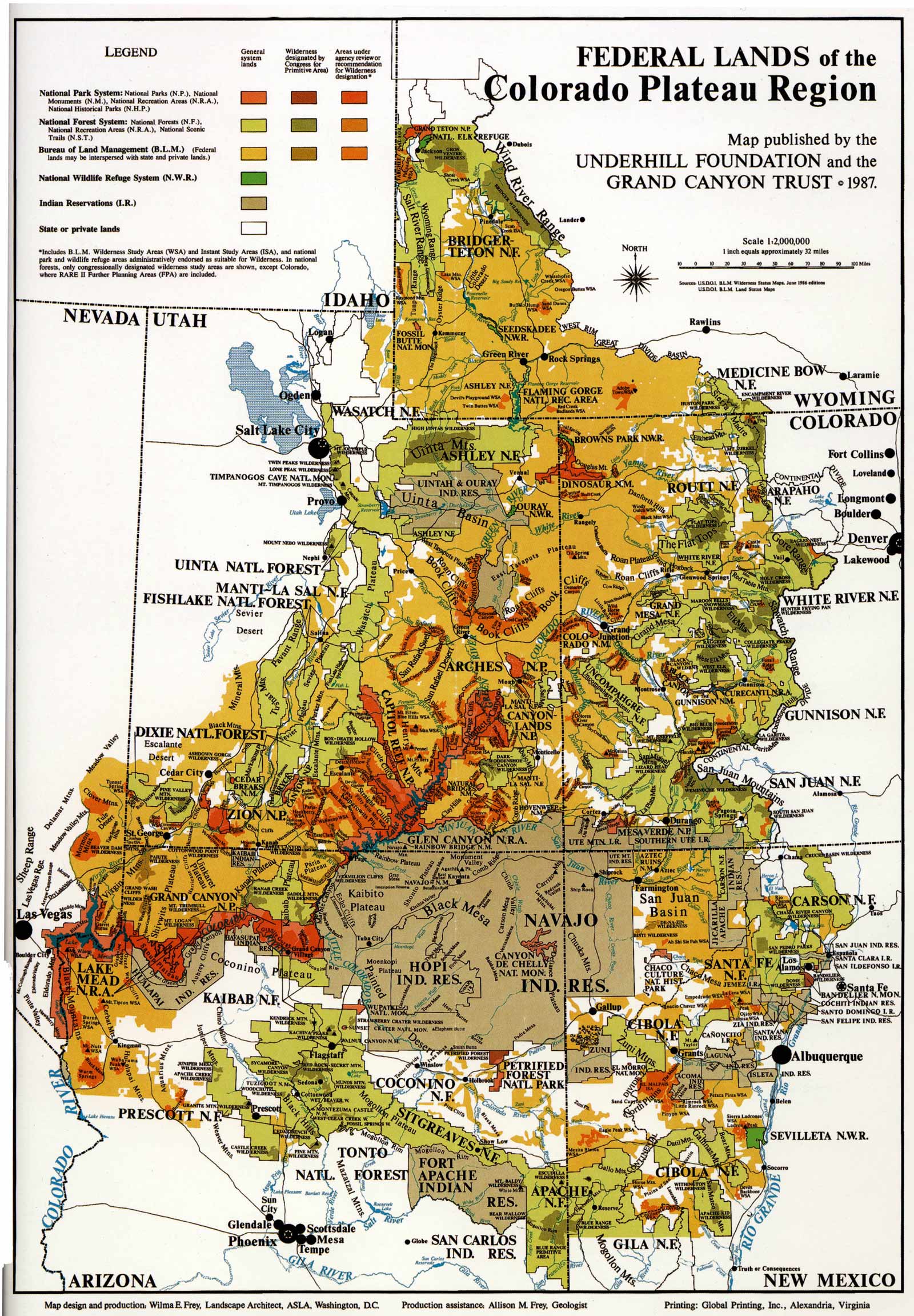 Enlarged Fed Lands Map