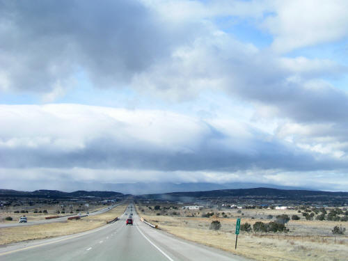 Approaching Albuquerque on I-40 west bound