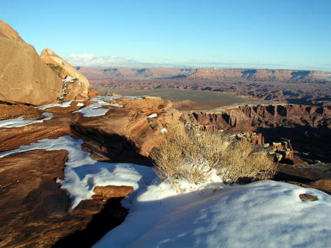 Grandview Point Canyonlands National Park in winter