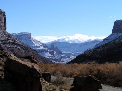 Scenic Highway 128 in Winter