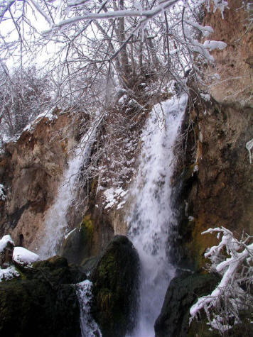 Rifle Falls State Park in Winter