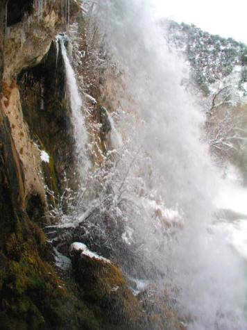 Rifle Falls State Park in Winter