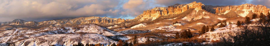 Cimarron Ridge Sunset Panoramic