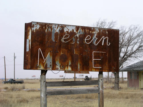 Western Motel sign Old Route 66