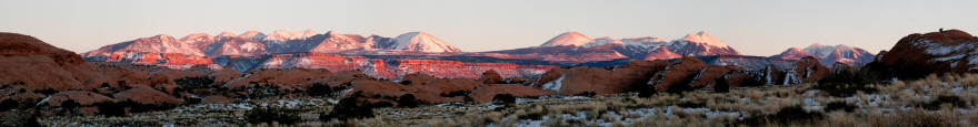 La Sal Mountains from Sand Flat