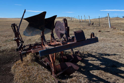 Johnson Mesa abandoned farmstead plow