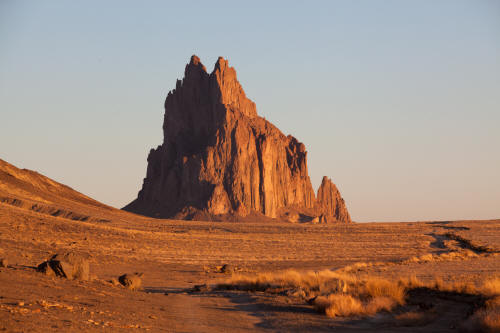 Shiprock at sunrise