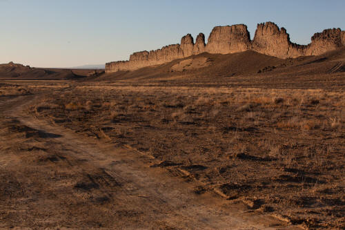 Shiprock at sunrise