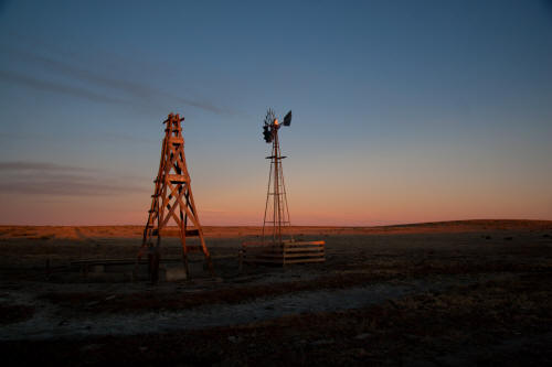 Windmills at Sunrise