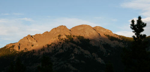 Twin Sisters at Sunset