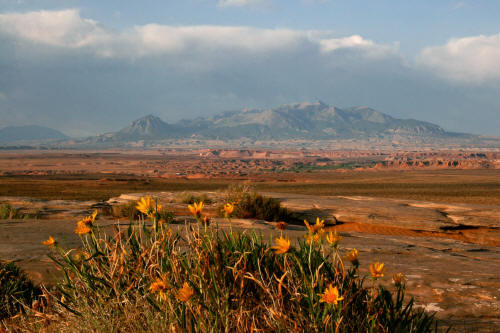 Mules Ears and Henry Mountains